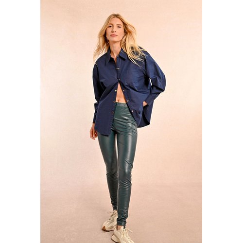 Legging effet cuir extra long on sale