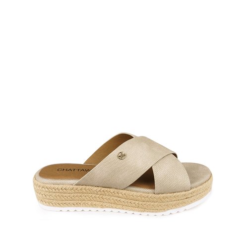 Muiltjes met comfortabele sleehak cartha beige Chattawak La Redoute