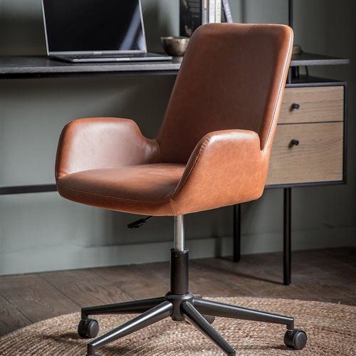 Bhiwani faux leather office chair So home La Redoute