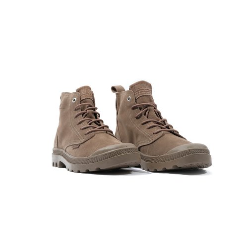 Boots cuir suede pampa hi skin gris fonce Palladium La Redoute