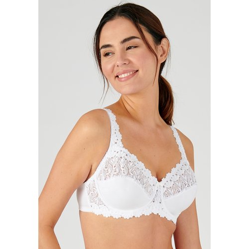 Soutien gorge calie a armatures en titane soft support blanc Damart La Redoute