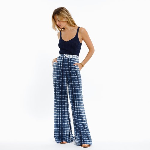 Pantalon taille haute couleur sales