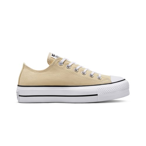 Baskets chuck taylor all star lift platform seasonal color oat milk white black Converse La Redoute