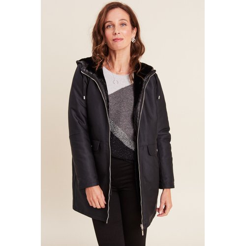 Parka reversible a capuche noir Breal La Redoute