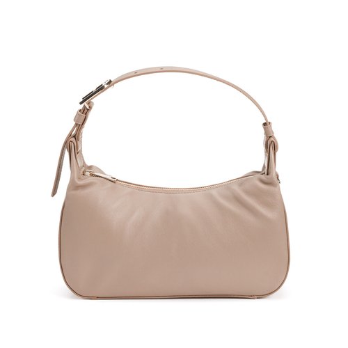Handtas in leer maat s flow beige Furla La Redoute