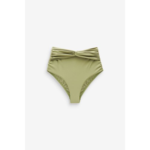 Bas de bikini a taille haute vert kaki Next La Redoute