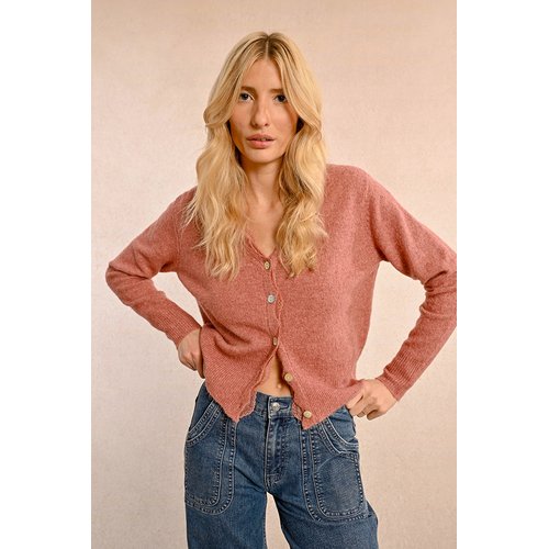 Gilet festonne avec dentelle Molly Bracken La Redoute