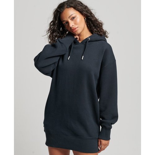 Robe sweat brodee vintage logo bleu marine eclipse Superdry La Redoute