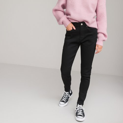Jean skinny taille haute La Redoute Collections noir La Redoute