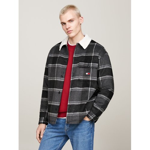 Surchemise a carreaux carreaux noir Tommy Jeans La Redoute