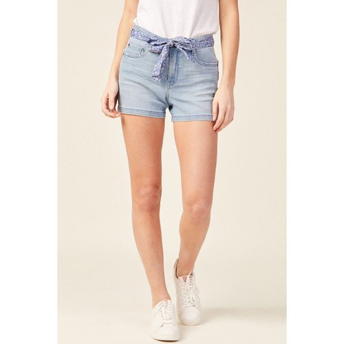Short droit eco responsable denim bleach Bonobo La Redoute
