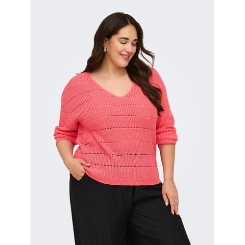Pull en maille sugar coral Only Carmakoma | La Redoute