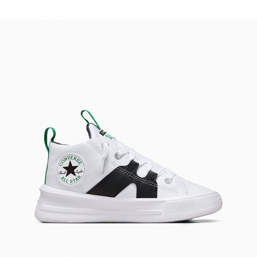 Kids all star ultra mid home team canvas high top trainers white Converse La Redoute