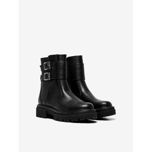 Trinity buckled ankle boots black Only Shoes La Redoute