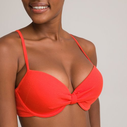 Push up red bikini top discount