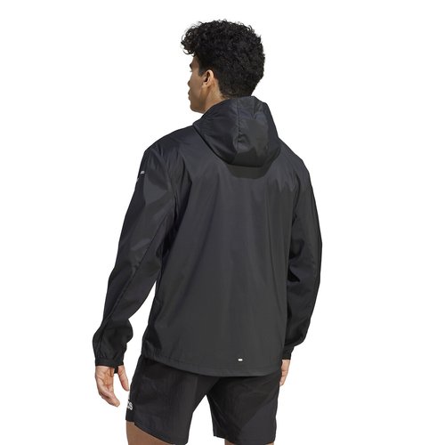 Small logo running jacket black Adidas Performance | La Redoute