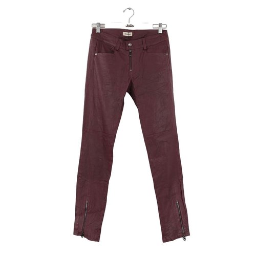Pantalon slim en cuir tres bon etat bordeaux Zadig Voltaire La Redoute
