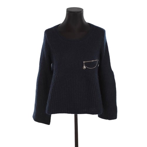 Pull over en laine tres bon etat marine Claudie Pierlot La Redoute