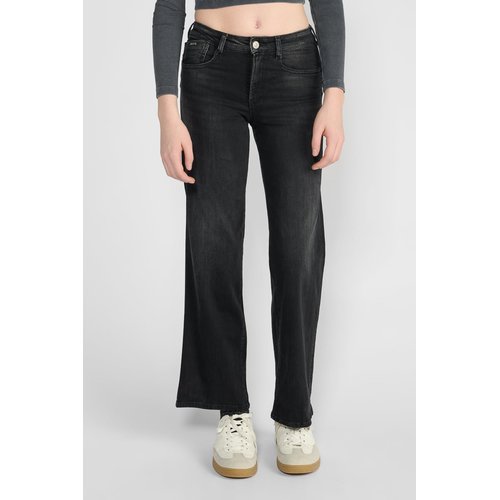 Jeans flare tres evase longueur 34 black black Le Temps Des Cerises La Redoute
