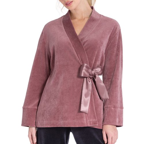 Kimono court velours a ceinture satinee keina Impetus Woman La Redoute