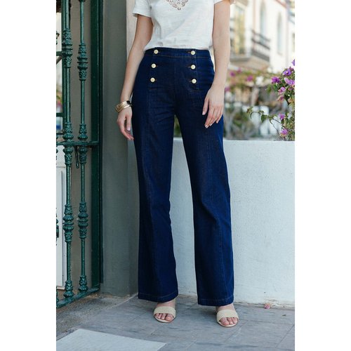 Pantalon a pont taille haute new arrivals