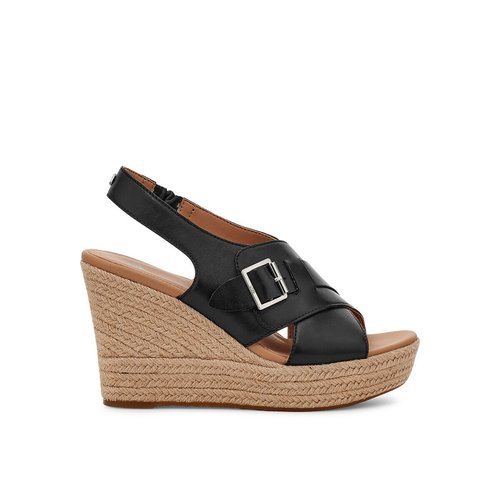 Sandales compensees claudeene noir Ugg La Redoute