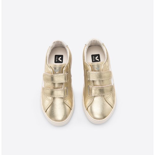 Baskets small esplar velcro Veja blanc or La Redoute
