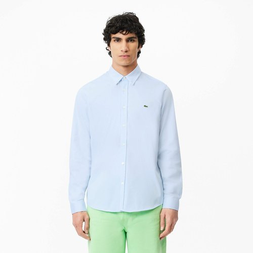 Chemise regular fit en coton premium uni Lacoste La Redoute