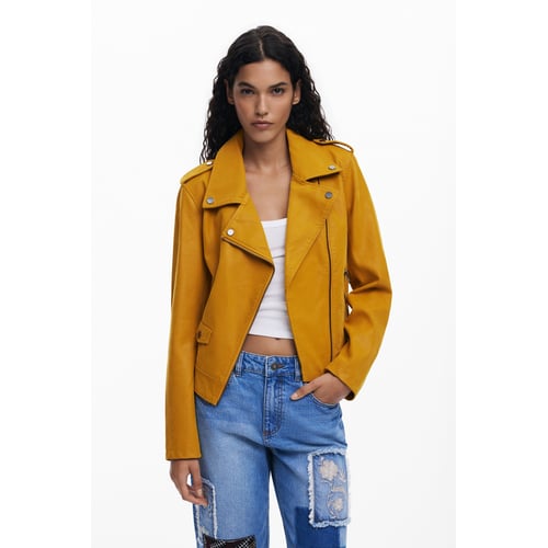 Blouson Jaune Moutarde Similicuir Souple XL MODE Taille XL - Neuf Avec étiquettes