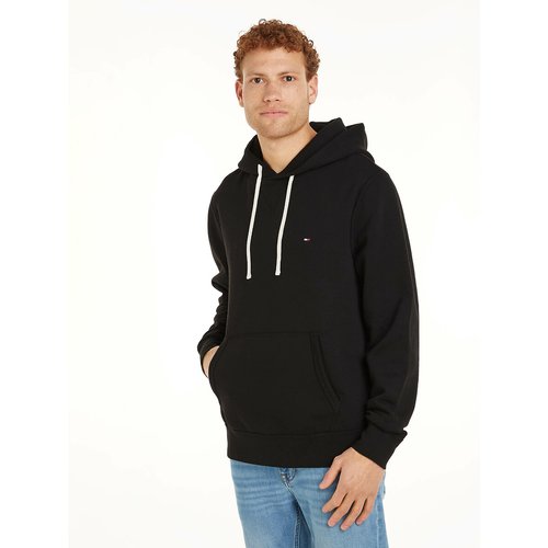 Cotton mix hoodie with crew neck Tommy Hilfiger La Redoute
