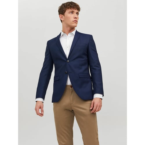 Blazer Décontracté Jack & Jones Pour Homme - Veste De Costume Classique Col En V