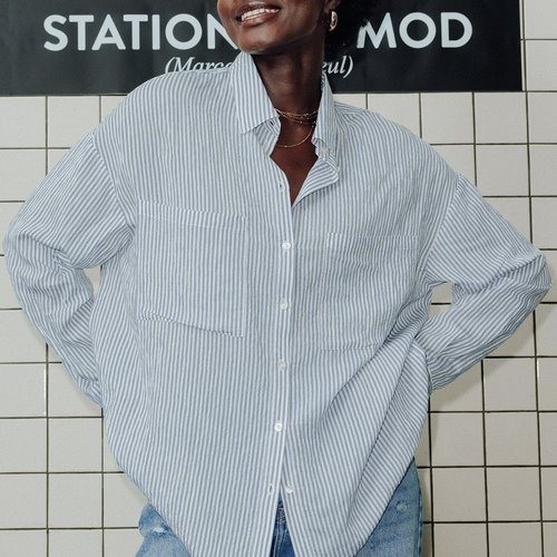 Chemise rayee oversize Promod La Redoute