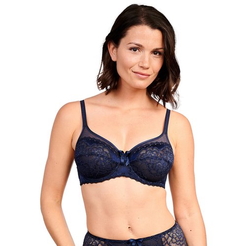 Soutien gorge emboitant byzance bleu marine Sans Complexe La Redoute
