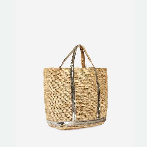 Sac cabas m en raphia et sequins or Vanessa Bruno La Redoute
