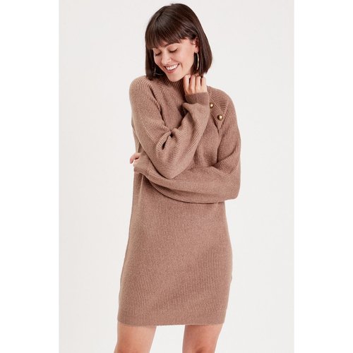 Robe pull droite col montant Cache Cache La Redoute