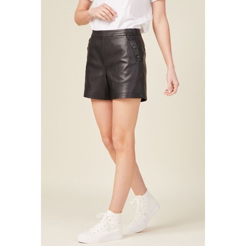 Short droit simili cuir a pont noir Bonobo La Redoute
