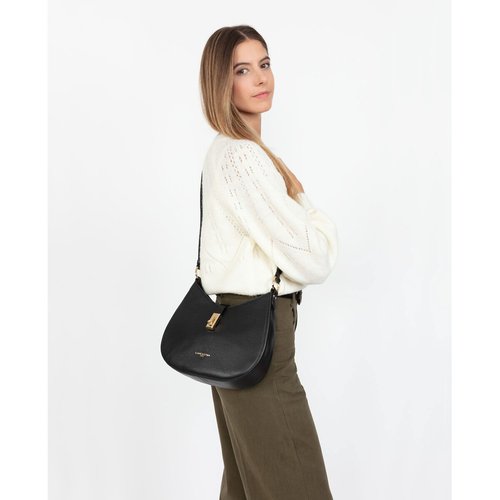 Sac besace cuir foulonne milano Lancaster noir La Redoute