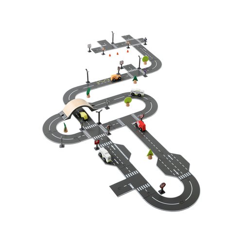 Circuit de voitures en bois multicolore Vertbaudet La Redoute
