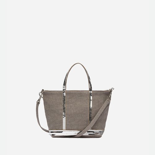 Sac cabas xs en lin et sequins Vanessa Bruno La Redoute