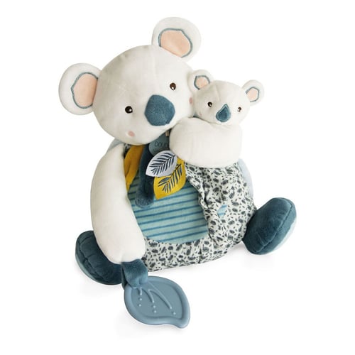 DMC Peluche Koala à Broder Bleu - Bavoir Aïda Personnalisable Cadeau Naissance Unique