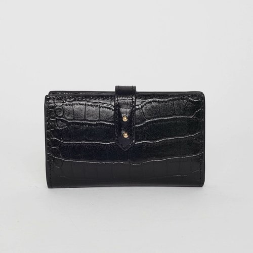 Portefeuille en cuir EMINA CROCO