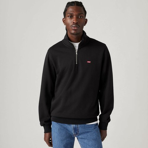 Half zip cotton sweatshirt online