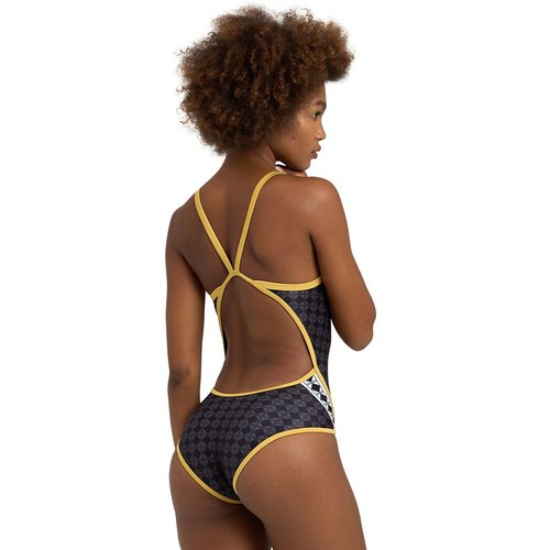 50th anniversary capsule swimsuit black gold coloured Arena La Redoute