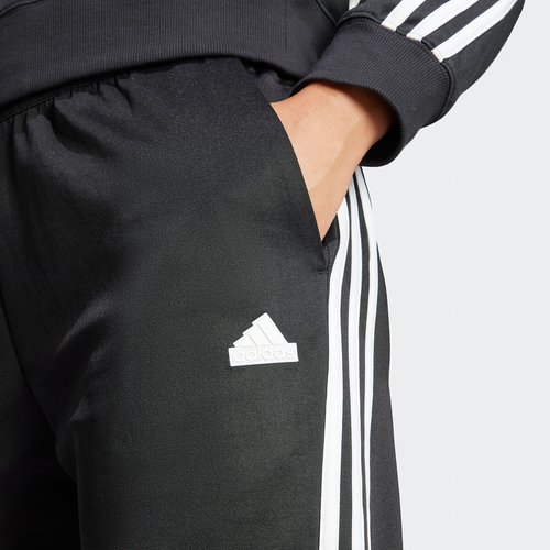 Pantaloni tuta sportiva con bottoni a pressione nero Adidas Sportswear La Redoute