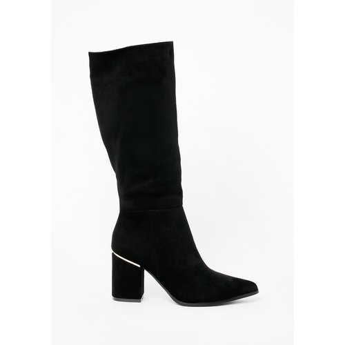 Botte suedine noir clearance