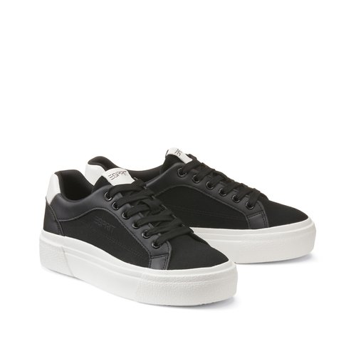 Black flat trainers discount