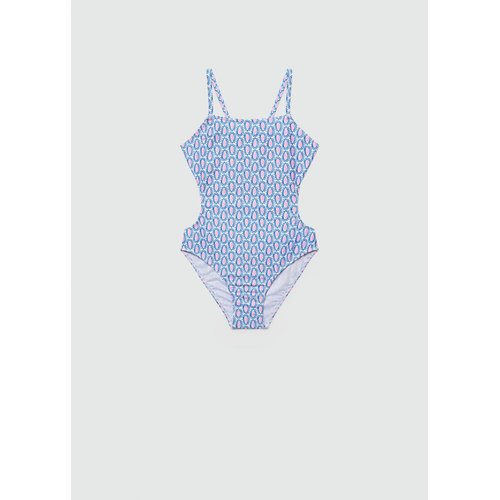 Maillot de bain imprime bleu Mango Kids La Redoute