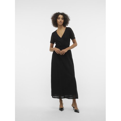 Robe en dentelle vmhoney robe longue noire black Vero Moda La Redoute