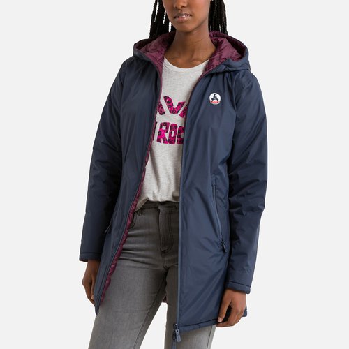 Doudoune impermeable reversible a capuche roma Jott marine La Redoute
