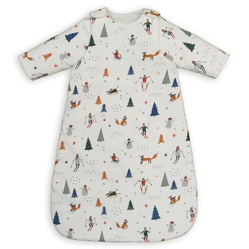 Milleraie velvet 3.5 tog sleep bag with detachable sleeves printed La Redoute Interieurs La Redoute
